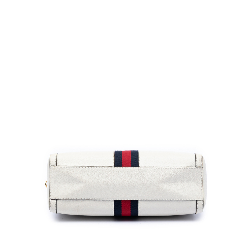 Pre-Loved Gucci Medium Calfskin Web Ophidia Top Handle Bag - Picture 3 of 6